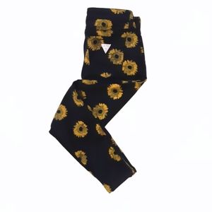 Guess Vintage Sunflower Jeans w Zipper Ankles